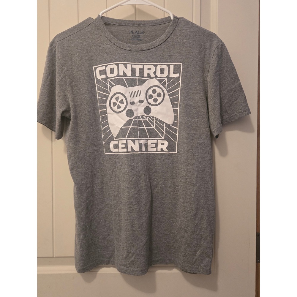 The Children's Place Boys Gray Video Game Controller Graphic Tee Shirt Size M